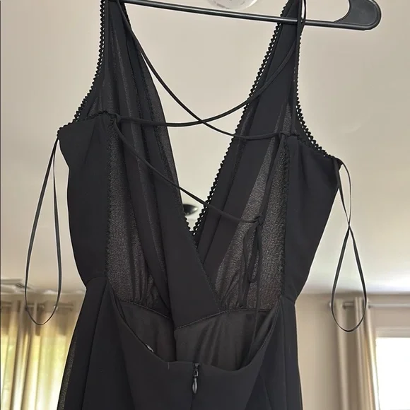 Elegant Black Sheer jumpsuit - Picture 3 of 4